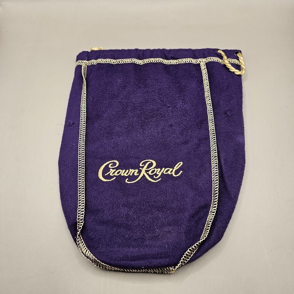 CROWN ROYAL PURPLE BAG 9" WITH DRAW STRING